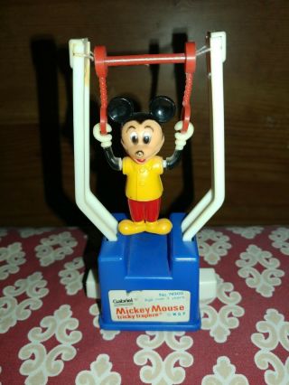 Old Vintage Disney Mickey Mouse Tricky Trapeze By Gabriel Inc.  Hong Kong 1977