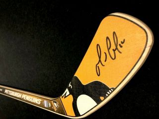 Mario Lemieux Signed Pittsburgh Penguins Mini Stick - Mario Lemieux Foundation 2