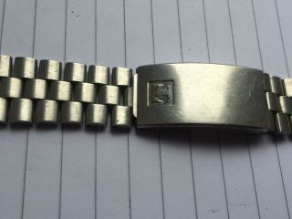 TISSOT VINTAGE WATCH BRACELET - STAINLESS STEEL - REF 608 - NO ENDPIECES - EXC COND 2