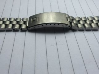 TISSOT VINTAGE WATCH BRACELET - STAINLESS STEEL - REF 608 - NO ENDPIECES - EXC COND 3