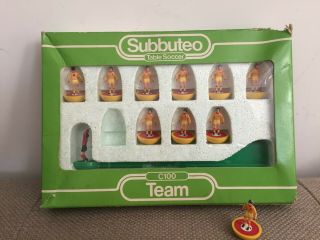 Vintage 1980s Subbuteo C100 Team - Liverpool (away) No.  368.  Box,  Vgc.