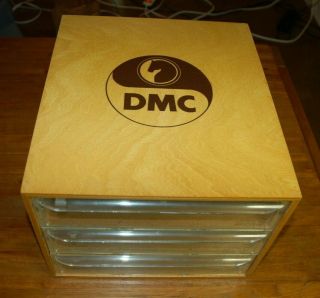 Vintage - Dmc 3 Drawer Storage Cabinet - Needlepoint / Embroidery - West Coast