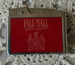 Vintage Pall Mall Famous Cigarettes Continental Lighter Advertising