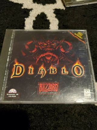 Diablo For Windows 95 Vintage Pc Cd - Rom Blizzard In Jewel Case