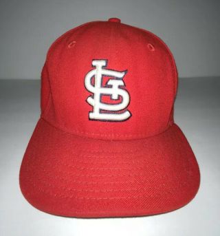 Era 59fifty Hat Cap 7 1/4 St Louis Cardinals Red Logo Fitted Mlb Authentic
