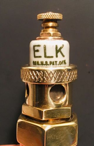 Rare Vintage Antique 1920’s Brass Visible Spark Elk Spark Plug