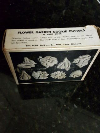 Vintage Flower Garden Cookie Cutters By Aunt Chick The Four Mcb 