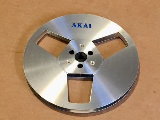 Vintage Akai Metal Reel 7 " R - 7m Aluminum Take - Up Reel To Reel Tape Recorder