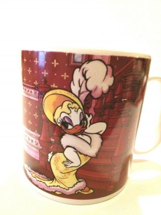 Vintage Walt Disney Applause Inc.  Donald And Daisy Duck Coffee Cup Mug Cigar