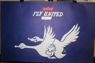 Vintage Fly United Parody Black Light Poster 1970 