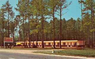 White Stone Virginia Whispering Pines Motel Vintage Postcard J59703
