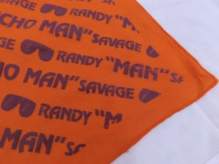 Authentic Vintage 80s 1988 WWF Macho Man Randy Savage Bandana 2