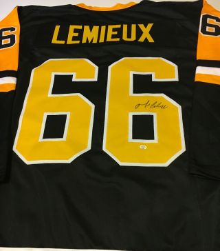 Mario Lemieux Autographed Signed Jersey With Pittsburgh Penguins