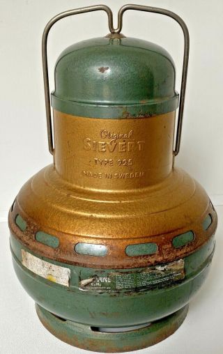 Vintage Sievert Type 925 Propane Camping Stove Tank Burner Sweden