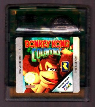 Donkey Kong Country Nintendo Gameboy Color Video Game Cartridge Vintage