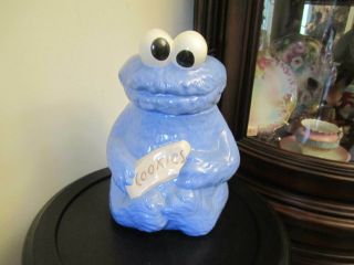 Vintage 1970s Muppets Cookie Monster Cookie Jar Sesame Street 12”
