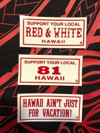 Hells Angels - 81 Support Hawaii Sticker Pack - Set Of 3 $8.  00
