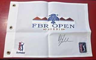 Phil Mickelson Autographed Fbr Phoenix Open Flag