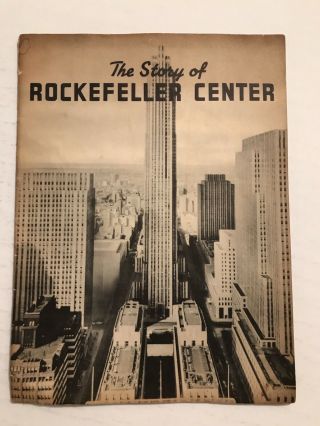 Vintage - The Story Of Rockefeller Center 1939 Tour Book York City