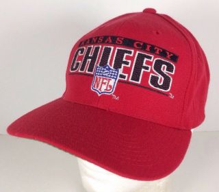 Vintage Woolblend Kansas City Chiefs Snapback Hat Cap Sports Specialties Nfl Red