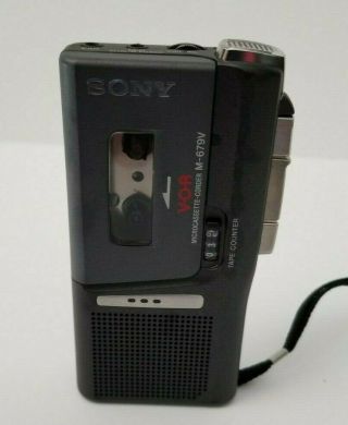 Vintage Sony Micro Cassette Recorder M - 679v Voice Activated Recording