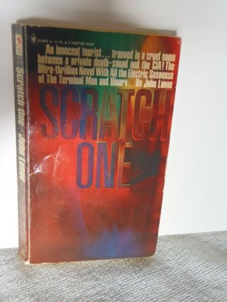 Scratch One John Lange Michael Crichton 1974 Paperback First 1st Edition Good