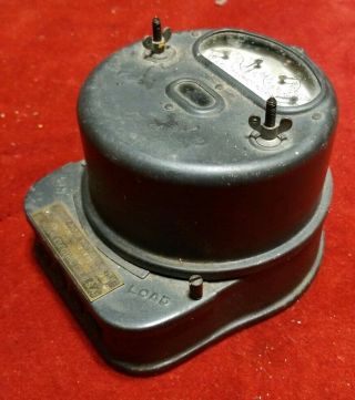 Antique General Electric Single - Phase Meter I - 14y Amp - 25 Volts - 220 Steampunk