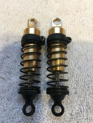 Vintage Kyosho Or Duratrax Front Gold Shocks /rc10