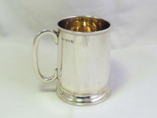 Solid Sterling Silver Christening Mug - Birmingham 1933 - Mono - Gilded