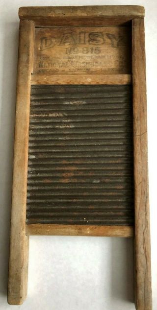 Vintage Daisy Washboard,  No.  815,  National Washboard Co.