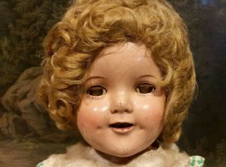 1930s Vintage 18 " Composition Shirley Temple Doll.