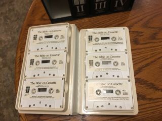 Vintage The Bible on 48 cassette tapes.  King James Version.  Complete boxed set. 2