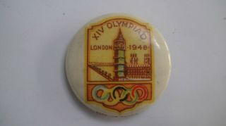 Vintage Tin Olympiad London 1948 Olympic Games Badge