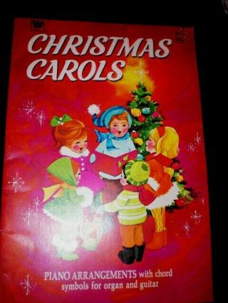 Vtg.  Christmas Carols Whitman Song Book Piano Guitar Music Book 1969