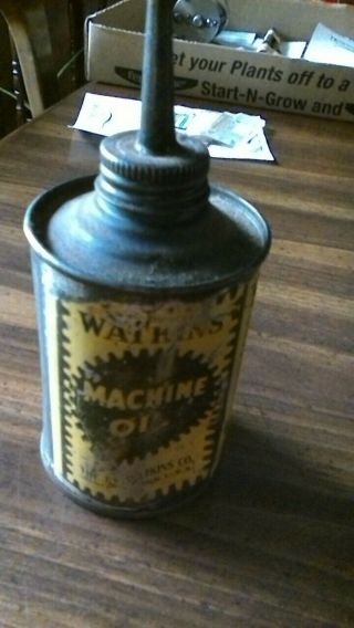 Vintage Watkins Machine Oil Can With Spout