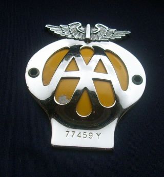 Vintage Aa Motorcycle Badge 1956–67 Issue