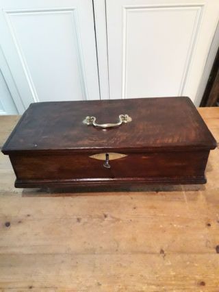Antique 18th Century Oak Document Box