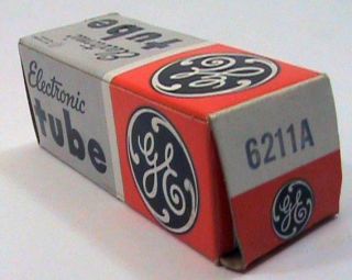 Vintage GE General Electric Electronic 6211A Vacuum Tube NOS NIB 2