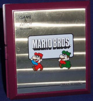 Vintage 1983 Nintendo Game & Watch Mario Bros Multi Screen Mw - 56