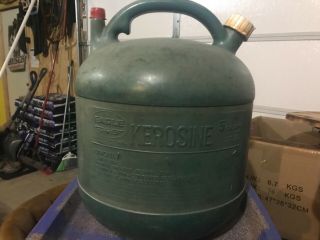 Vintage Eagle 5 Gallon Round Plastic Vented Kerosene Can