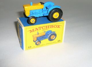 Vintage Matchbox Lesney No.  39 Ford Tractor Nmib