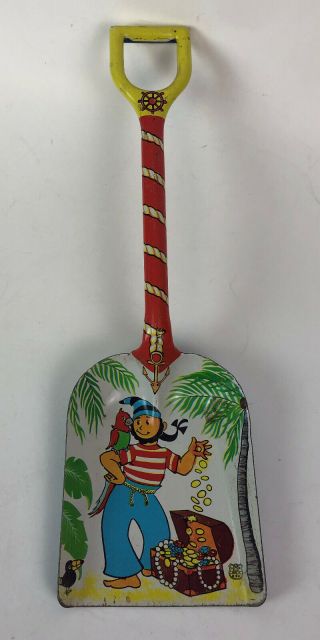 Vintage Chein Toy Tin Litho Sand Shovel