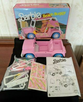 Vtg Mattel Barbie Beach Buggy No.  7271,  1990 W/box