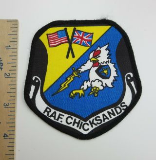 Usaf / British Royal Air Force Raf Chicksands Patch Printed Vintage