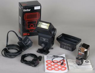 Classic Vintage Vivitar 283 Electronic Flash W/sb - 4,  Sl - 2,  Remote Cord Setup