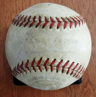 HOFer Carl Hubbell Autograph Signed ONL Giles Ball STRONG PRE - STROKE SIG LOA 2