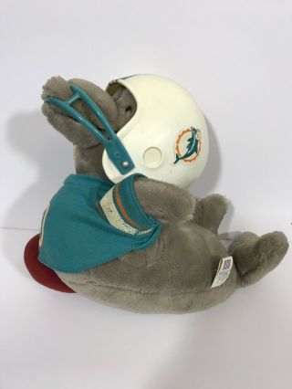 Vintage 1983 Miami Dolphins Plush Mascot Tudor Games Nfl Huddles