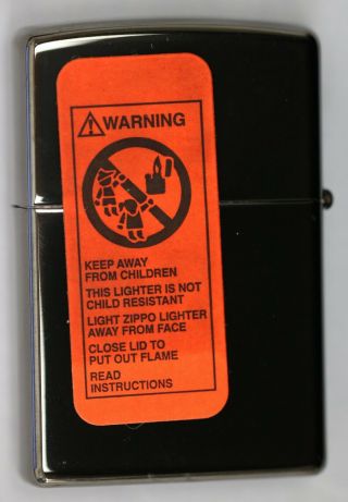 Zippo Black Ice Wolf Lighter 2001 2