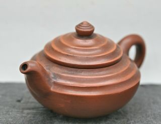 Lovely Vintage Chinese Yixing Zisha Ceramic Teapot Stamp On Base