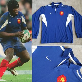 Vintage 2005 France Nike Rugby Shirt World Cup,  Large